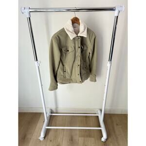 Faherty Olive Sherpa-Lined Jacket
